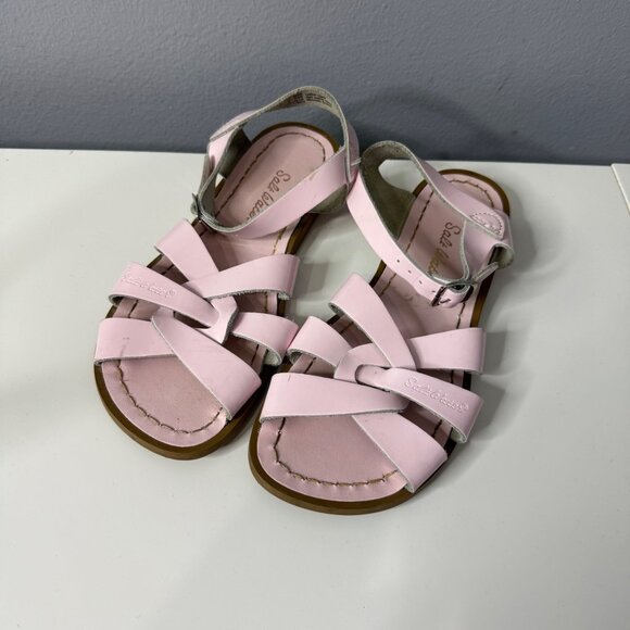 Salt Water Sandals by Hoy Other - SALT WATER patent light pink sandals size youth 4